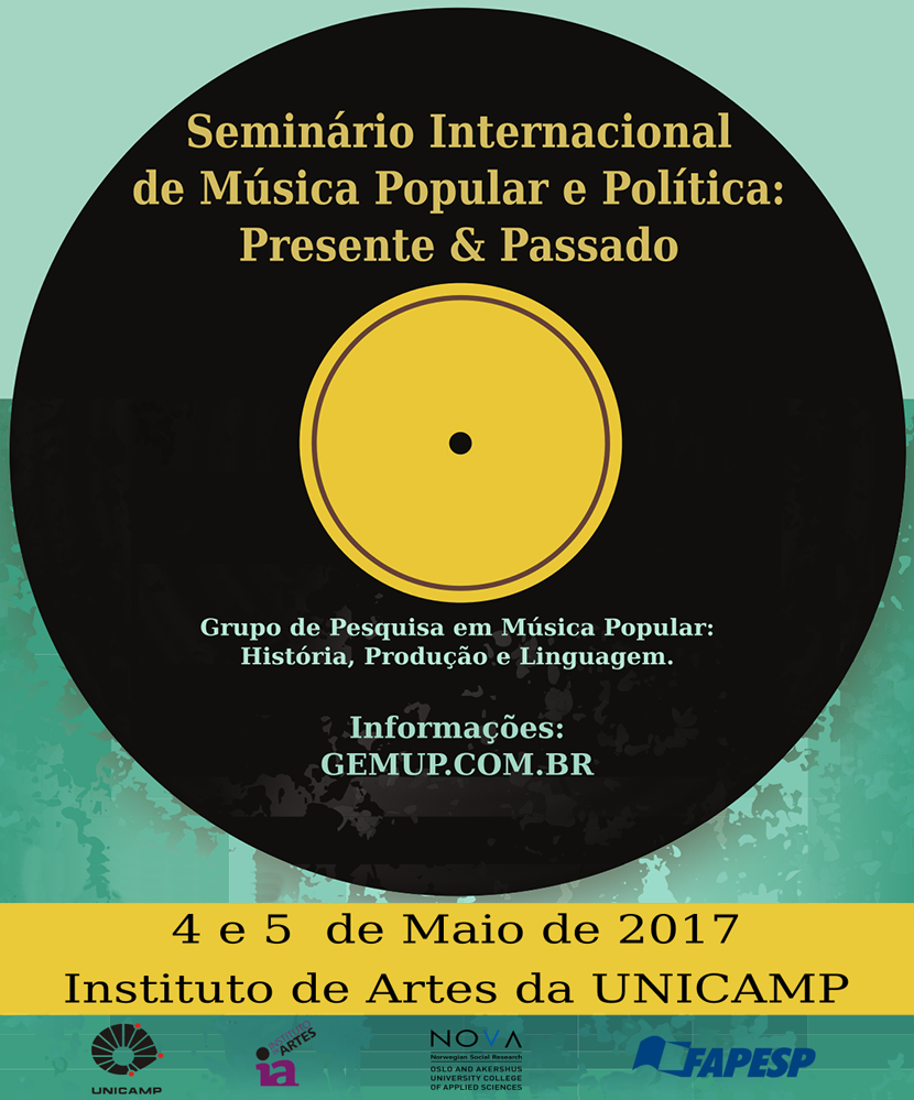 Seminário Internacional de Música e Política na Unicamp.
