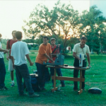 Exibição na praça