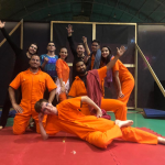 Apresentação de Dança no Festival de Ginástica Geral Para Todos. 27-06-2019. Nessa apresentação, o Laboratório de Figurino contemplou nove discentes da Faculdade de Educação Física.